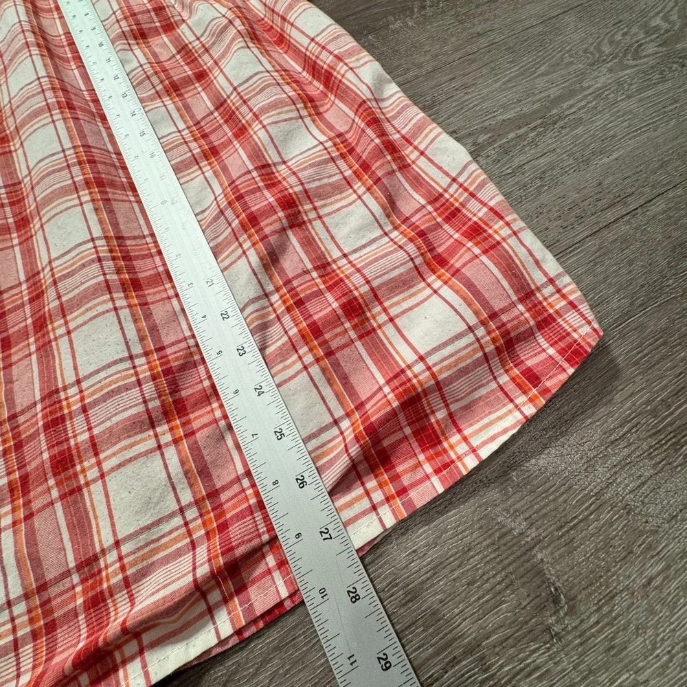The North‎ Face Shirt Mens Small Red Plaid Pearl Snap Performance Outdoor Hike